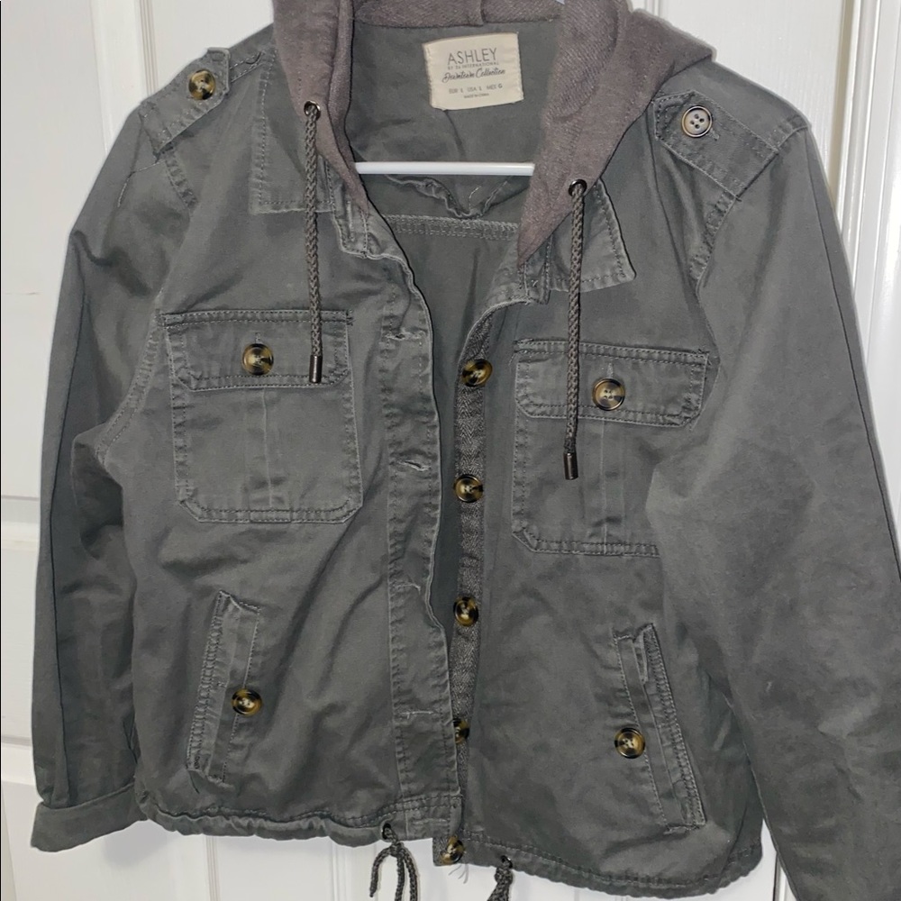 Hooded utility jacket